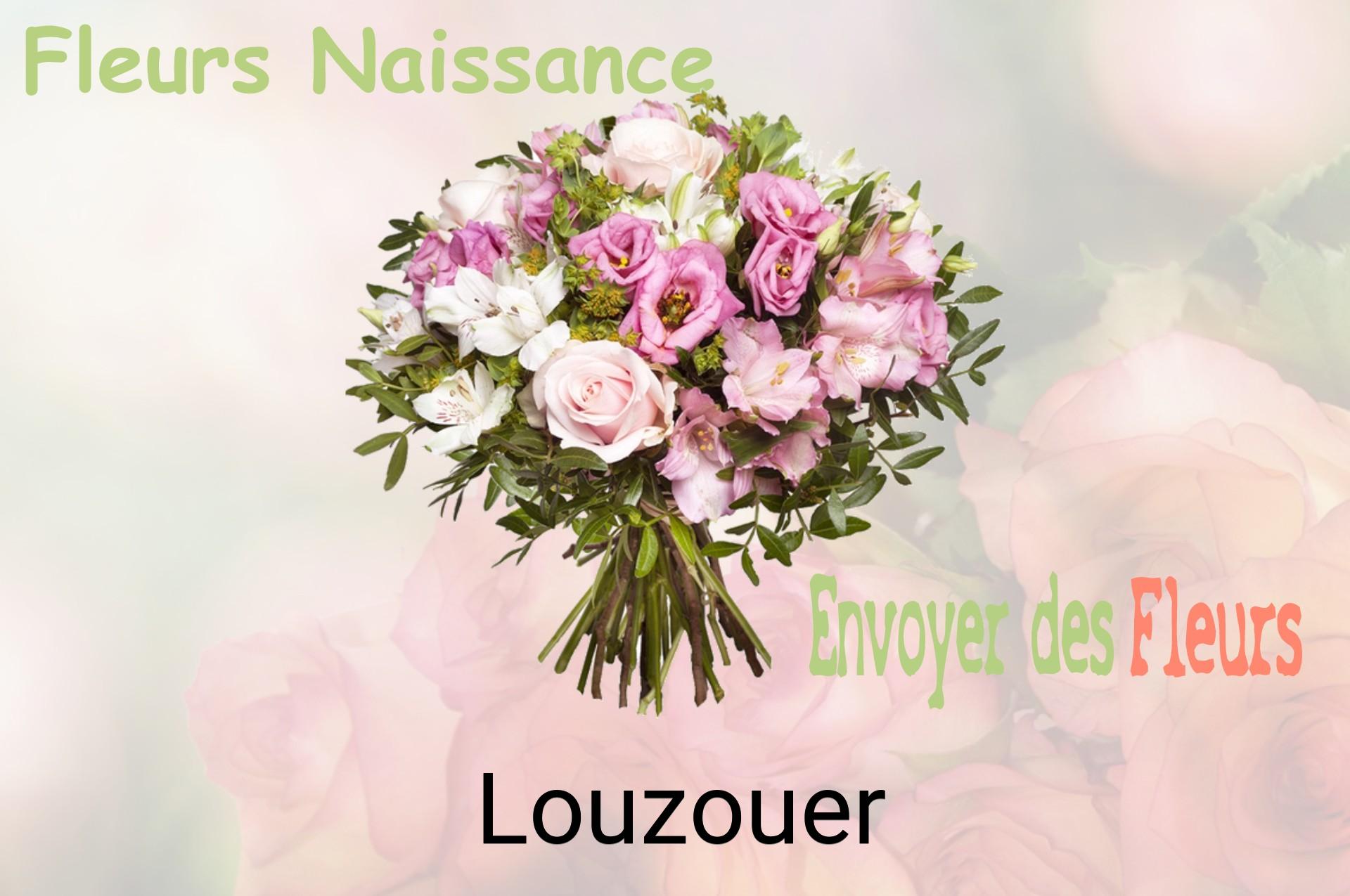 Bouquet de fleurs de naissance livré à Louzouer